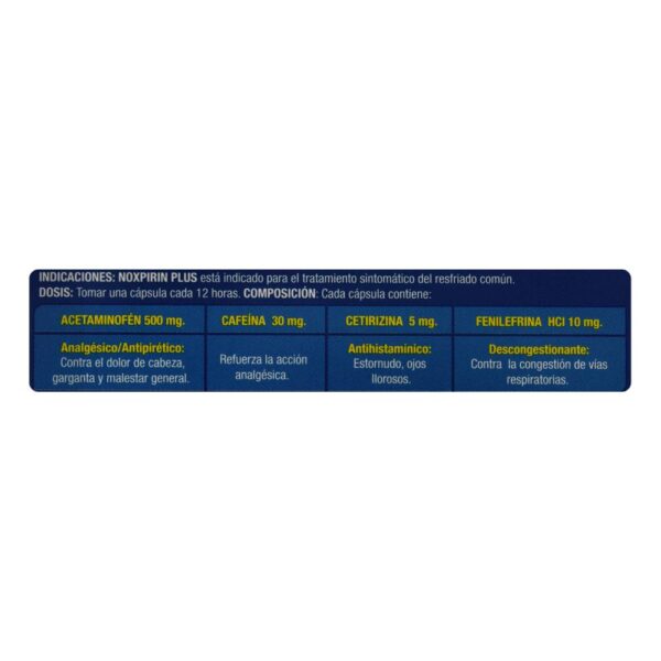 Noxpirin Plus 6 Capsulas - Imagen 3