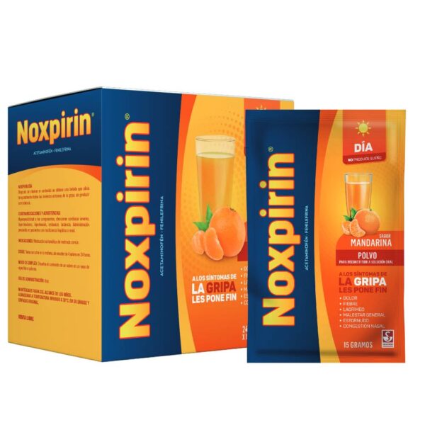 Noxpirin F Jugo Dia Mandarina Gra.24 Sobres - Imagen 3