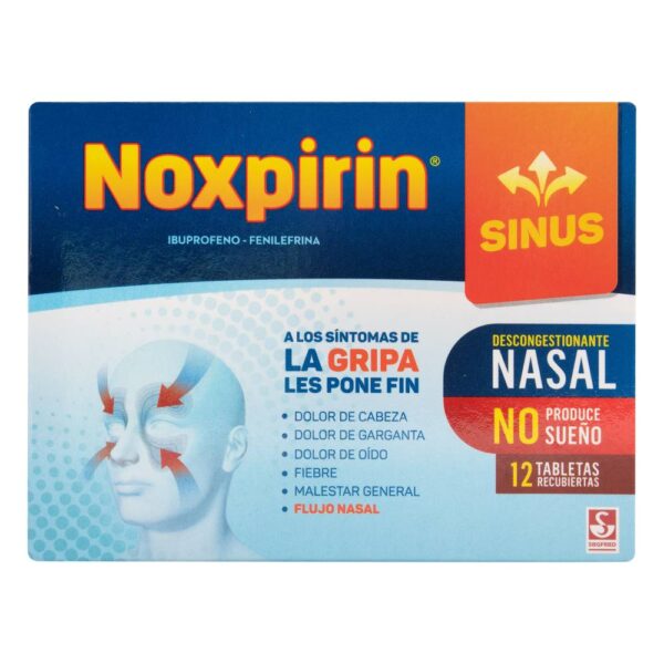 Noxpirin Sinus 12 Tabletas - Imagen 2