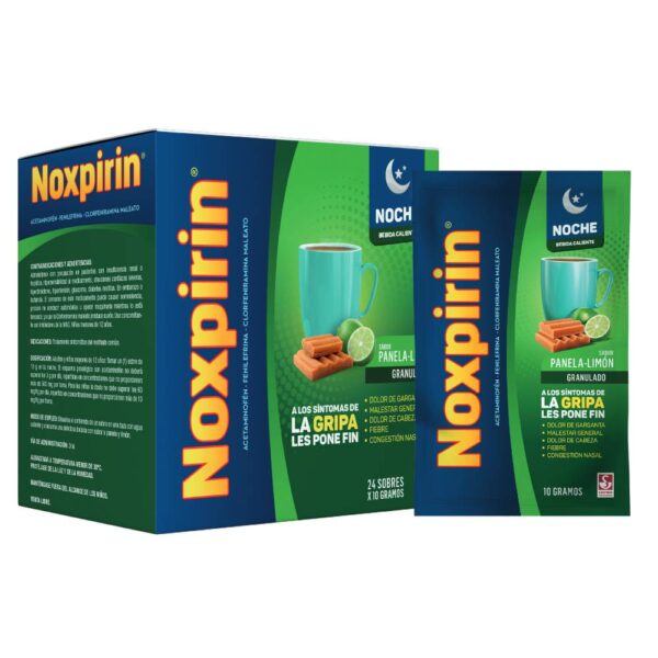Noxpirin F Adul.noche Panela Limon 24sobres