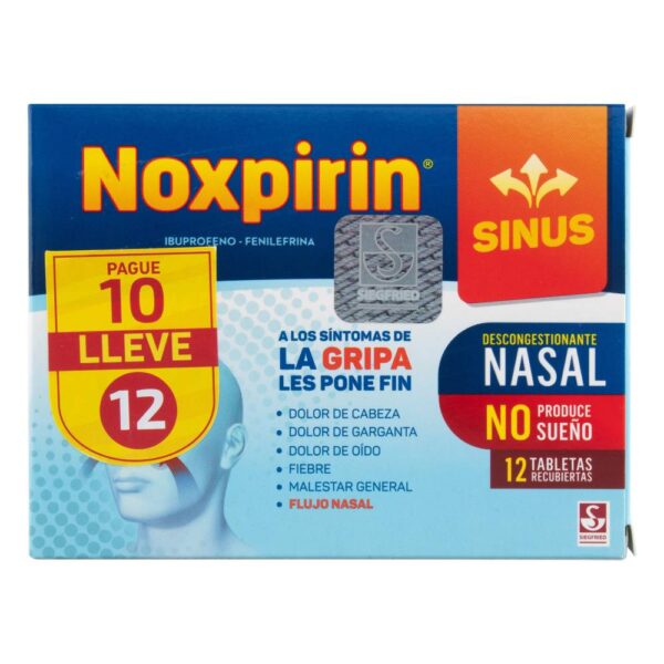 Noxpirin Sinus 12 Tabletasas Pag 10 Lle - Imagen 2