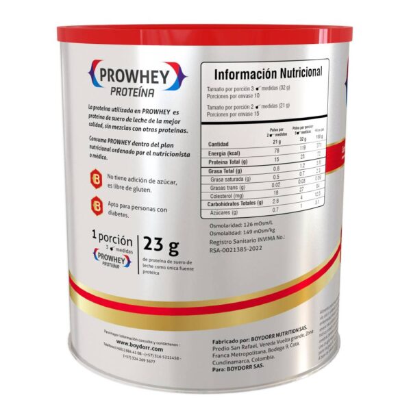 Prowhey Natural - Proteína En Polvo 320g - Imagen 2