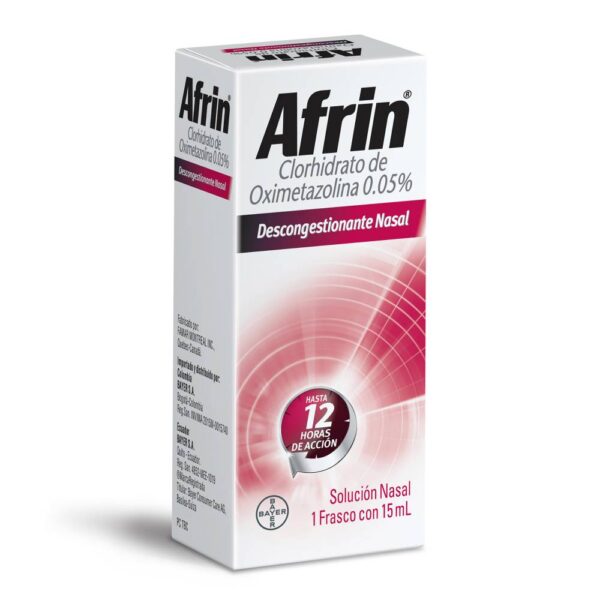 Afrin Solución Nasal Adultos 0.05%, Aerosol 15ml - Imagen 2