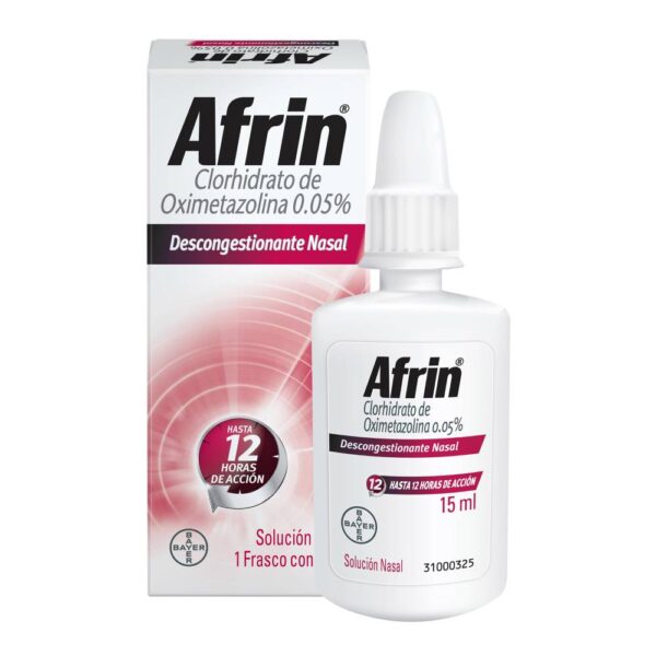 Afrin Solución Nasal Adultos 0.05%, Aerosol 15ml - Imagen 3