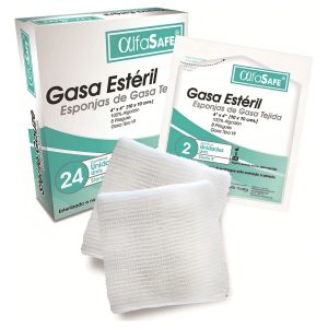 Gasa Estéril Tejida 4x4 Alfa Safe