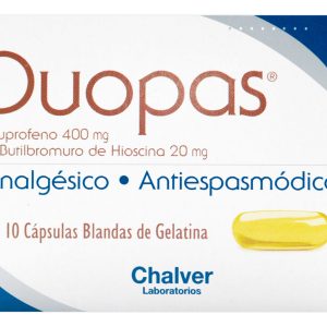 Duopas 400/20 Mg 10 Cápsulas: Alivio De Cólicos Y Espasmos