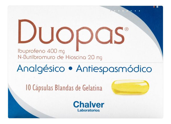 Duopas 400/20 Mg 10 Cápsulas: Alivio De Cólicos Y Espasmos