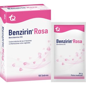 Benzirin Rosa 10 Sobres: Alivio Del Picor Vaginal