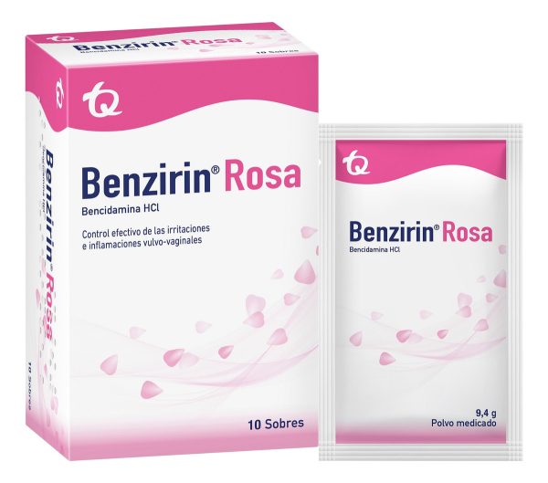 Benzirin Rosa 10 Sobres: Alivio Del Picor Vaginal