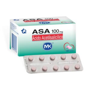 Asa 100 Mg 100 Tabletas MK Acido Acetilsalicilico