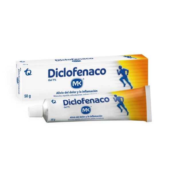 Diclofenaco Gel Mk 1% 50 G Antiinflamatorio Tópico