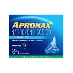 Apronax Liquid Gel 275 Mg X 8 Capsulas - Naproxeno Sodico