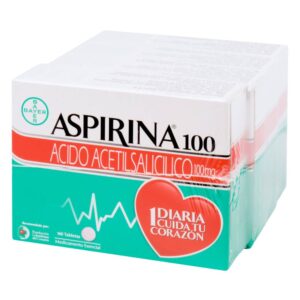 Aspirina 100 mg 140 Tabletas 4 Cajas Salud Cardiovascular