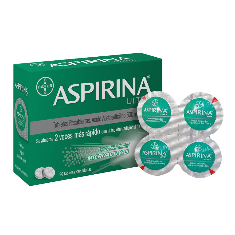 Aspirina Acido Acetilsalicílico 500 Mg Tabletas - Imagen 2