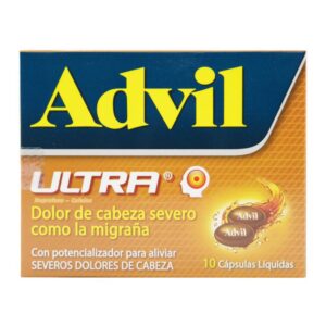 Advil Ultra 10 Cápsulas Blandas Alivio Rápido y Efectivo