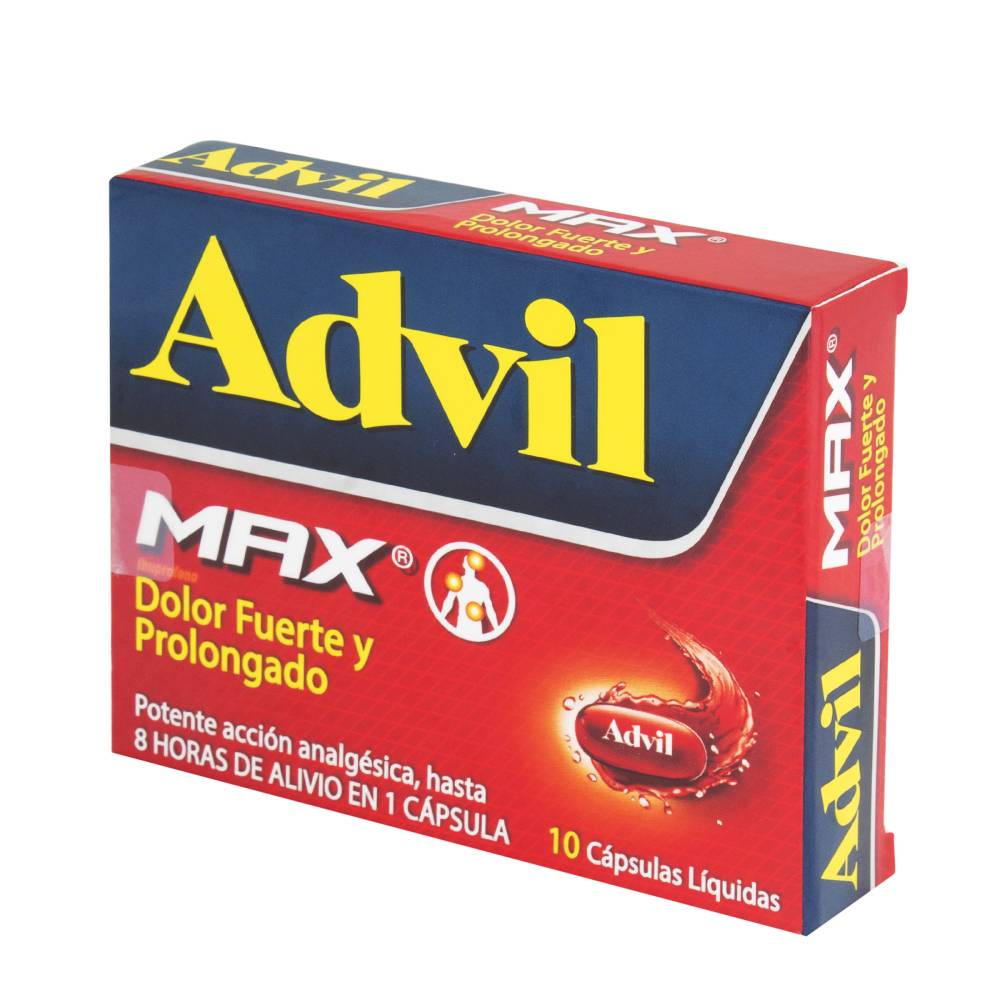 Advil Max 10 Cápsulas Blandas Dolor Severo - Imagen 2
