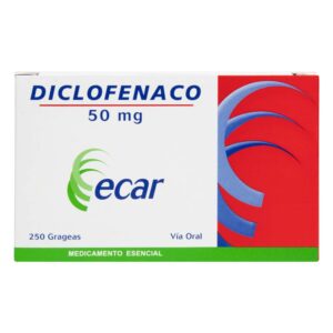 Diclofenaco 50 Mg 250 Tabletas Ecar