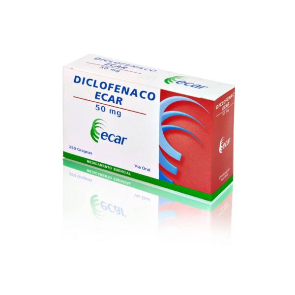 Diclofenaco 50 Mg 250 Tabletas Ecar - Imagen 2