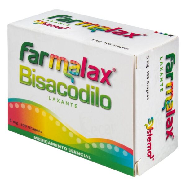 Laxativo Bisacodilo 5 Mg 100 Capsulas Estreñimiento