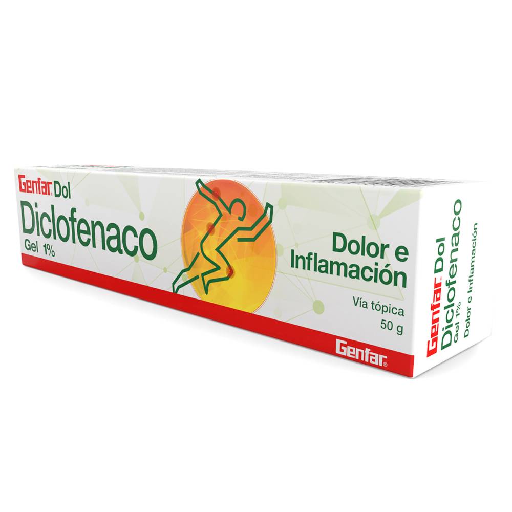 Diclofenaco 1% Gel Genfar 50 G – Alivio Muscular Rápido - Imagen 2