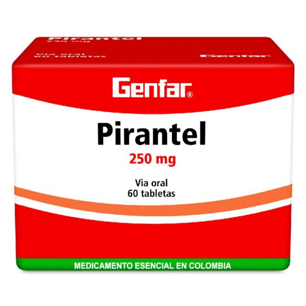 Pirantel Genfar 250 Mg 60 Tabletas