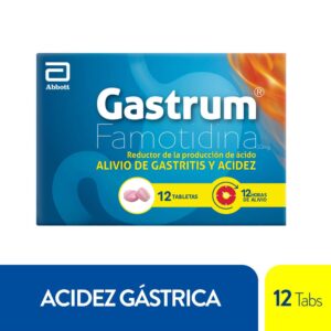 Famotidina 10 Mg Gastrum 12 Tabletas