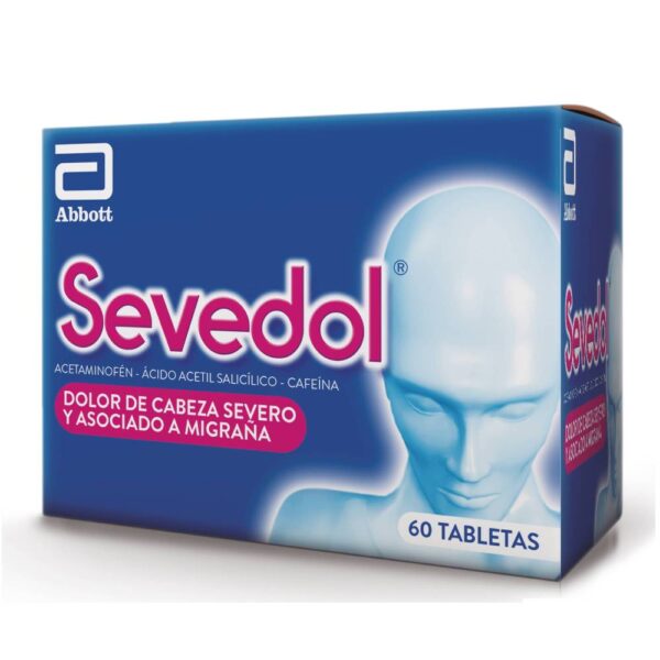 Sevedol 60 Tabletas Dolor De Cabeza Severo Y Migraña
