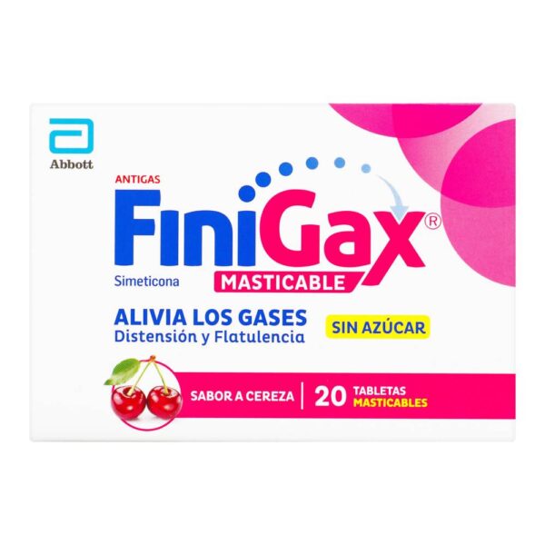 Finigax Simeticona 20 Tabletas Masticables