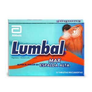 Lumbal Max 12 Tabletas Alivia El Dolor En Espalda Alta