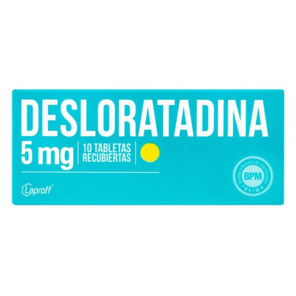 Desloratadina Laproff 5 Mg 10 Tabletas Antihistamínico