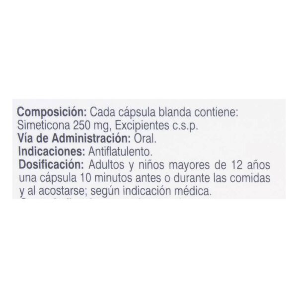 Simeticona Tabletas Digesta 250 Mg - Imagen 3