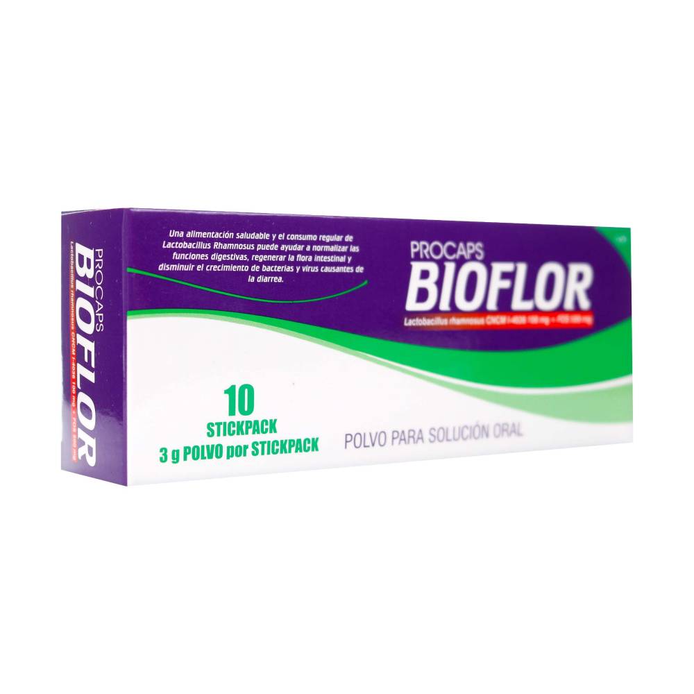 Bioflor Polvo Solucion Oral 3 Gr 10 Unidades - Imagen 2