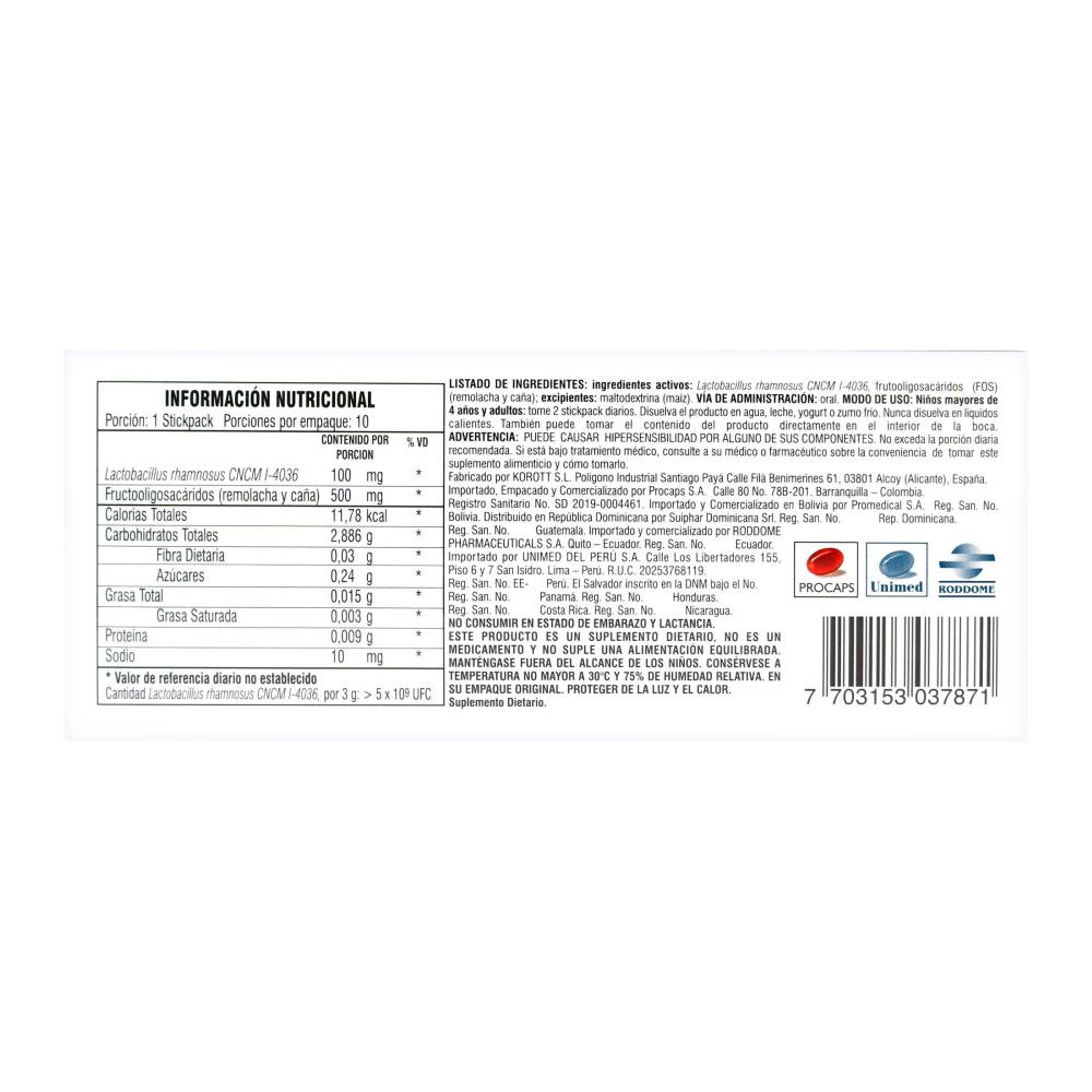 Bioflor Polvo Solucion Oral 3 Gr 10 Unidades - Imagen 3