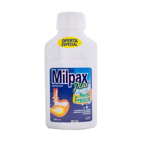 Antiácido Milpax Plus 355 Ml Para Acidez Y Hinchazón