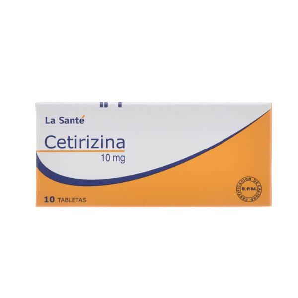 Cetirizina 10 Mg 10 Tabletas La Sante