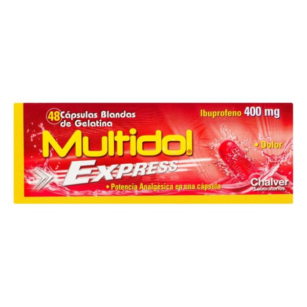 Multidol Ibuprofeno 400 Mg 48 Capsulas Blandas - Imagen 2