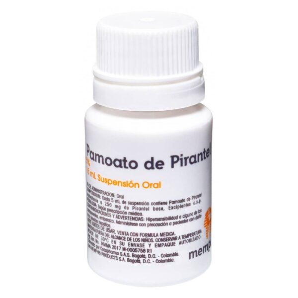 Pamoato Pirantel Jarabe 15 Ml Memphis - Imagen 2