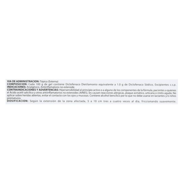 Diclofenaco Tópico Gel 50 G Memphis - Imagen 3