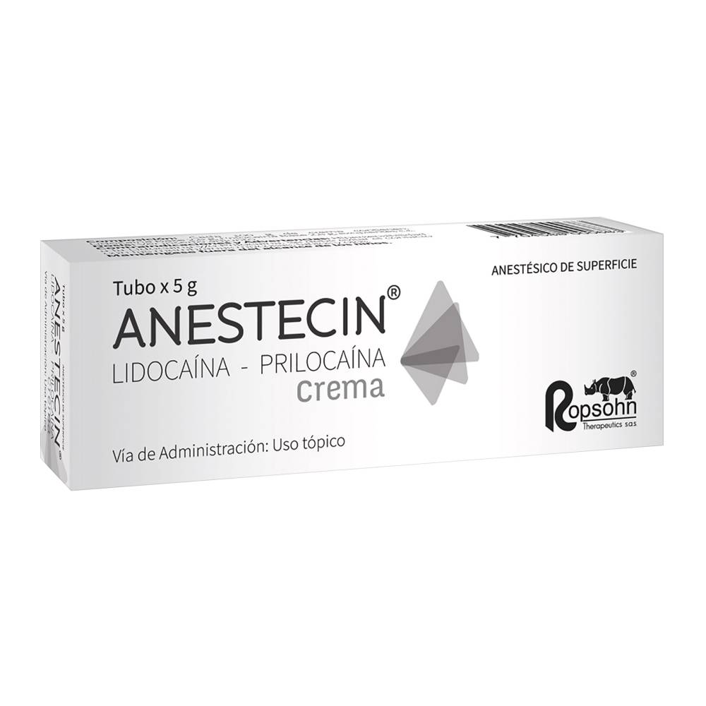 Anestecin Crema Tópica 5 Gr Lidocaína + Prilocaina