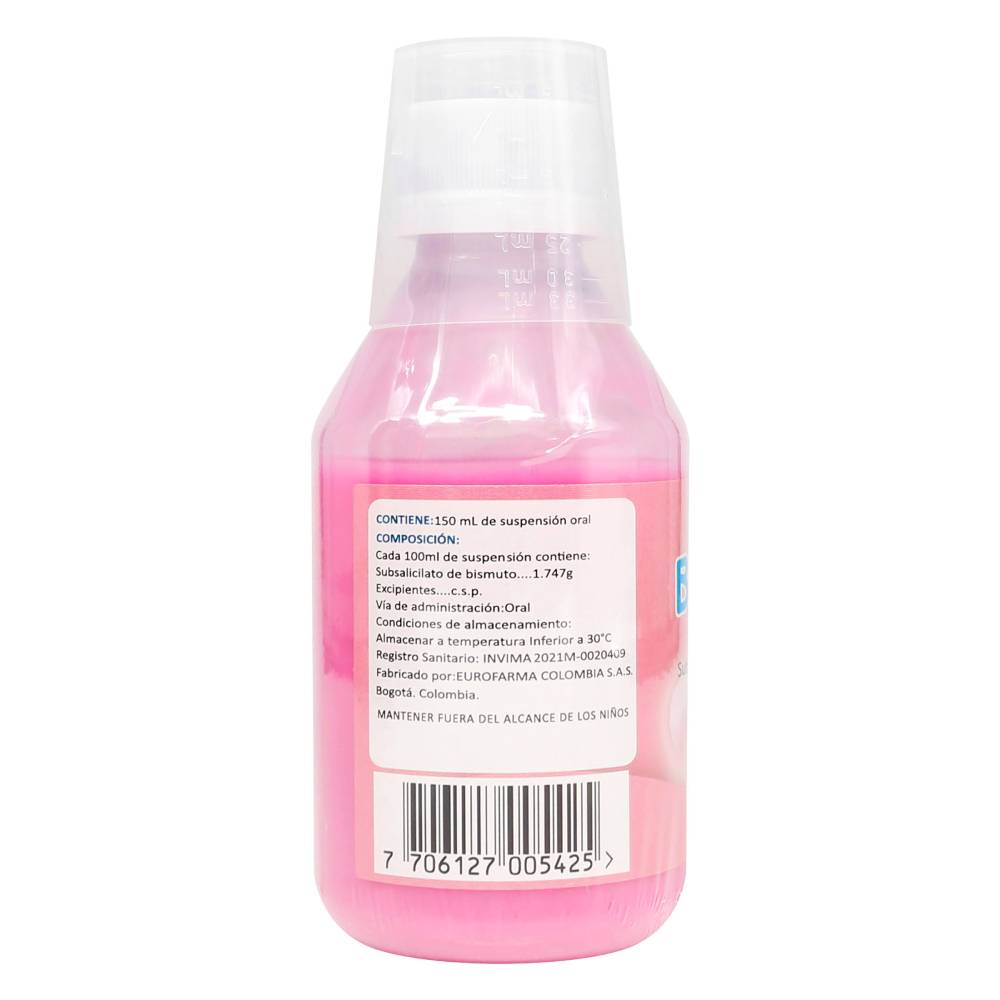 Bismuto Subsalicilato Bismucar 150 Ml - Imagen 2