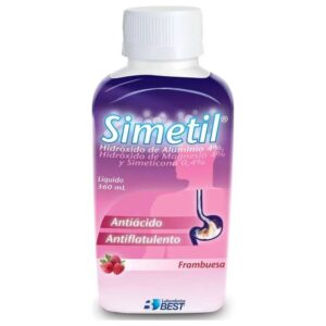 Simetil Frambuesa 360 Ml Alivio Rápido De Gases Abdominales