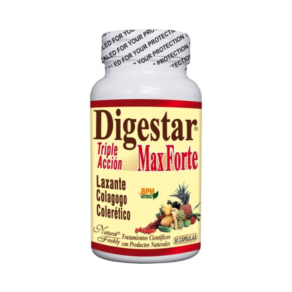 Digestar Max Forte Frasco 50 Capsulas Laxante, Colagogo