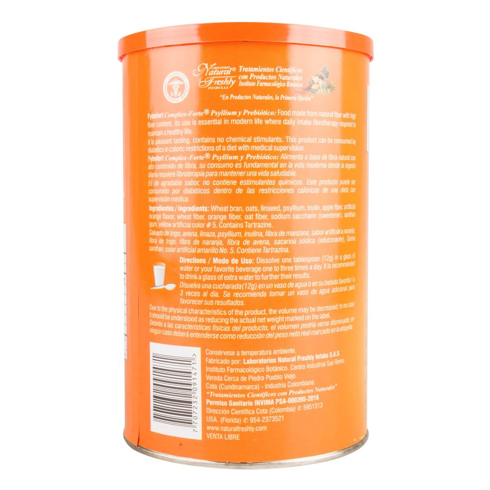 Fybofort Compuesto Forte Psyllium 400 G - Imagen 3
