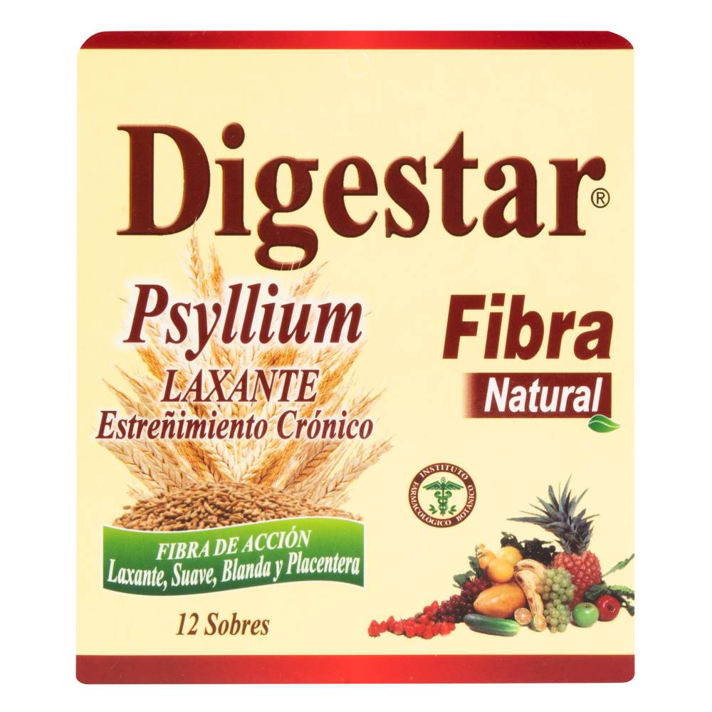 Digestar Fibra Psyllium 12 Sobres