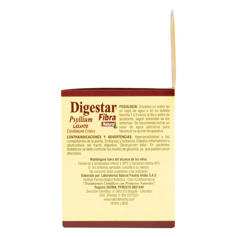 Digestar Fibra Psyllium 12 Sobres - Imagen 2