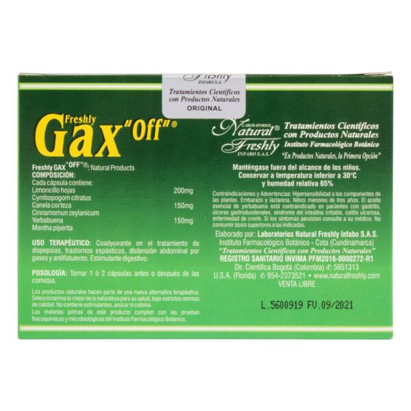 Gax Off 30 Cápsulas - Imagen 3