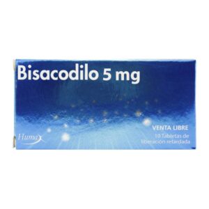 Bisacodilo 5 Mg 10 Tabletas