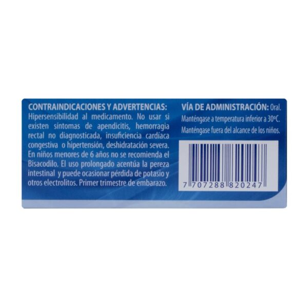 Bisacodilo 5 Mg 100 Tabletas - Imagen 3