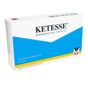 Ketoprofeno Suspensión Ketesse 25 Mg 10 Sobres