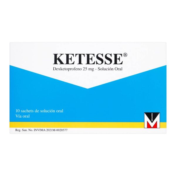 Ketoprofeno Suspensión Ketesse 25 Mg 10 Sobres - Imagen 2